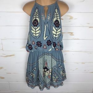 Free People Embroidered and Beaded Dress